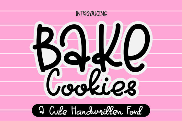 Bake Cookies Font for Handmade Creations