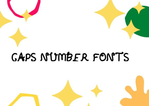 Caps Number Font for Web Design
