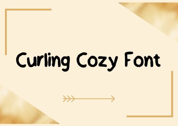 Curling Cozy: A Handwritten Font for Brand Identity