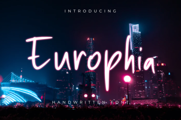 Europhia: A Handwritten Font for Editorial Design