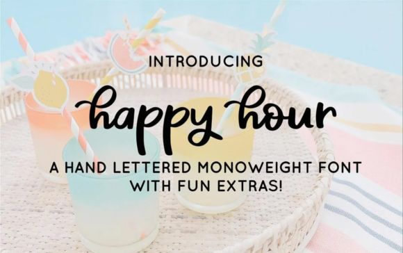 Happy Hour: The Perfect Font for Eye-Catching Campaigns