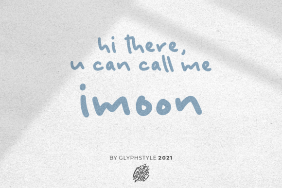 Imoon: A Handwritten Font for Authentic Branding Projects