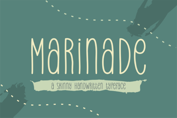 Marinade Font for Handmade and Commercial Projects