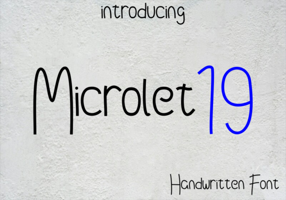 Microlet19: A Handwritten Font for Polished Branding
