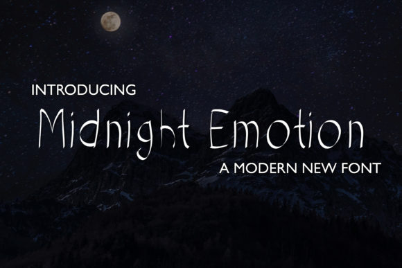 Midnight Emotion: A Versatile Handwritten Font for Branding