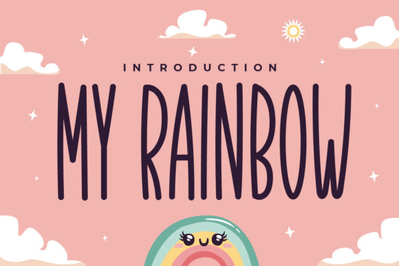My Rainbow: A Script Font for Creative Projects