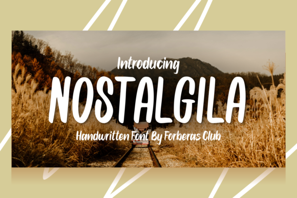 Nostalgila: A Handwritten Font for Authentic Branding