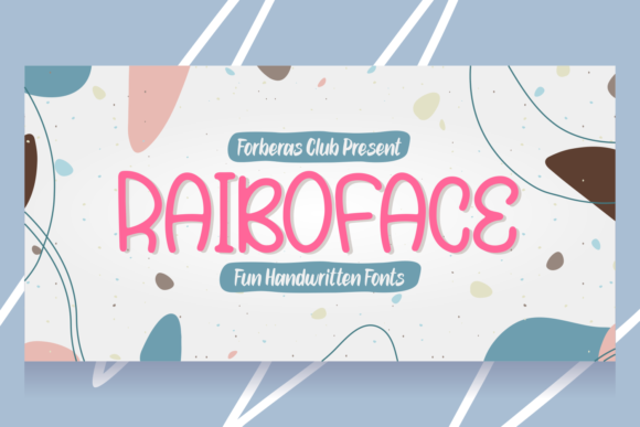 Raiboface: A Whimsical Handwritten Font for Editorial Design