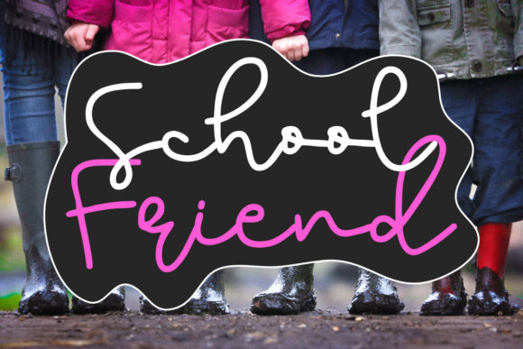 School Friend: A Handwritten Font for Editorial Design