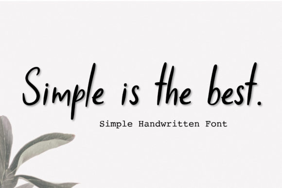 Simple is the Best: A Handwritten Font for Authentic Branding