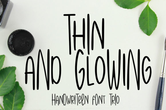 Thin and Glowing: A Simple Font for a Polished Brand Look
