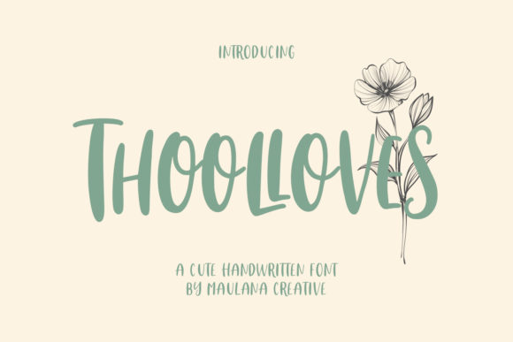 Thoolloves: A Handwritten Font for Web Design