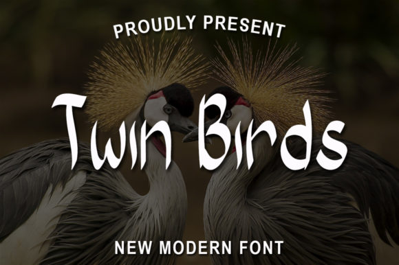 Twin Birds: A Whimsical Font for Creative Branding