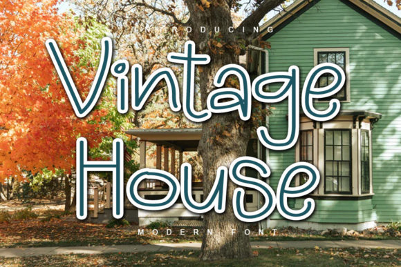 Vintage House Font for Web Design